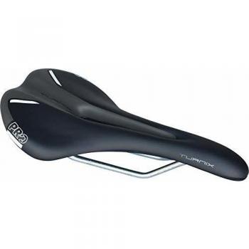Sillín PRO Turnix Cromo 152mm Negro para Bicicleta