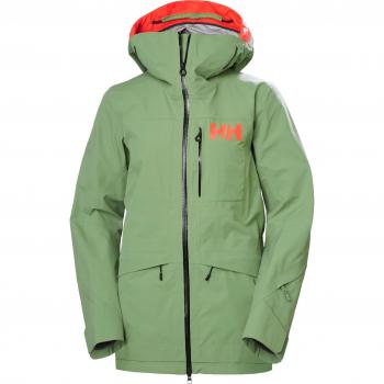 Chaqueta con capucha Helly Hansen Aurora Infinity Ski Shell RECCO verde mujer - L