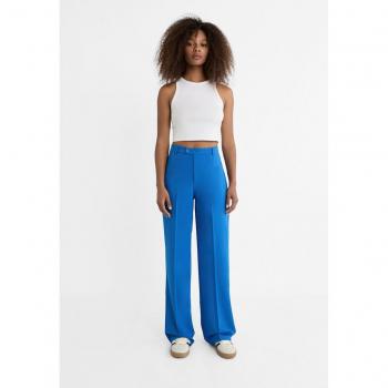 Stradivarius Smart straight-leg trousers in Electric blue