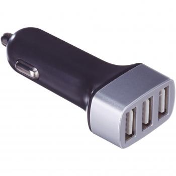 Xenic hdcc-11 Cargador de coche con tres salidas USB – Negro