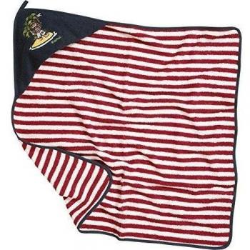 Playshoes Frottee-Kapuzentuch Pirateninsel - Albornoz para niños, color rot