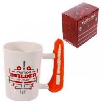 Novelty Shaped Handle Ceramic Tool Mug - Safety Knife