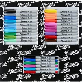 Sharpie Special Edition - Marcadores Permanentes Para Colorear, Punta Fina y Extrafina, Colores Diversos, Paquete de 26 Unidades, Caja León