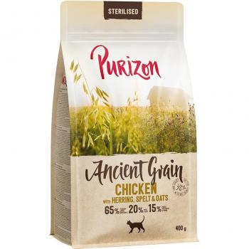 Purizon Adult Sterilised Pollo con Pescado - Cereales ancestrales - 400 g