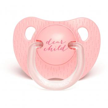 Chupete tetina anatómica silicona Suavinex de 6 a 18 meses, color rosa claro