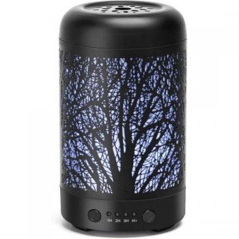 Humidificador Ultrasónico Aigostar 100ML con Difusor de Aceites Esenciales, 7 Colores y 3 Temporizadores