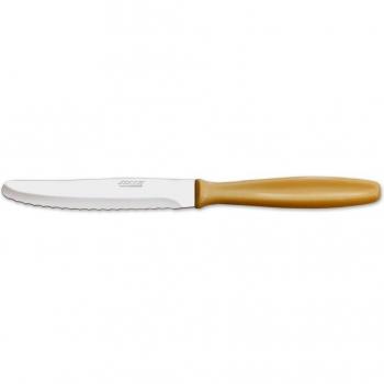 Arcos Serie Cuchillos de Mesa, Cuchillo Postre, Hoja Serrada de Acero Inoxidable Nitrum de 105 mm, Mango Polipropileno Color crema