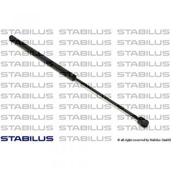 Amortiguador de maletero STABILUS gas spring 8443BA con presión de gas, longitud total de 844 mm, fuerza de compresión de 300 N, vástago cromado y diseño para montaje en vehículos