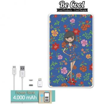 Becool® - Batería Externa Power Bank 4000 mah + Gratis 1 cable USB-MicroUsb