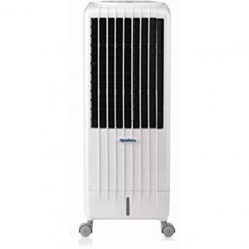 Symphony DIET8I Enfriador, purificador y humidificador, 95 W, 12.5 litros, 65 Decibeles, Plástico, 3 Velocidades, Blanco, 34x35x78 cm