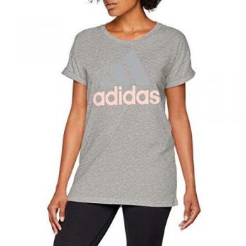 adidas ESS Lin Lo tee Camiseta, Mujer, Gris