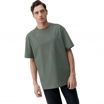 Camiseta Deportiva de Hombre Born Living Yoga Veneta Manga Corta Verde Oscuro XS