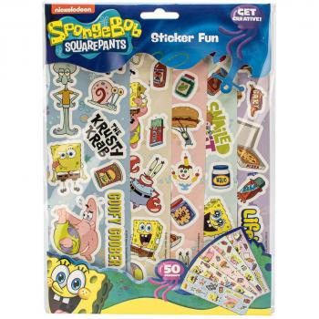 Set de Pegatinas reutilizables Bob Esponja