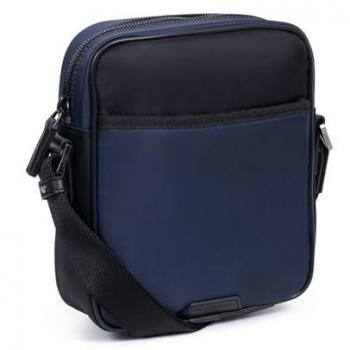 Bolso Bandolera Unisex Hexagona 636119 Azul/Negro 19x21.5x6 cm