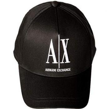 Armani Exchange A/X U Cappellino con Visiera Taglia MISURA UNICA Nero