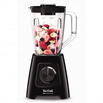 Licuadora Tefal Blendforce II 600W con Jarra Plástica de 1.5L, 2 Velocidades y Función Pulsar, Color Negro