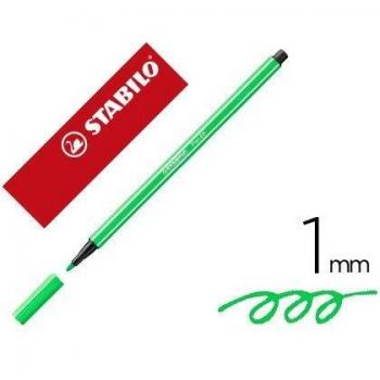 Rotulador stabilo acuarelable pen 68 esmeralda claro 1 mm