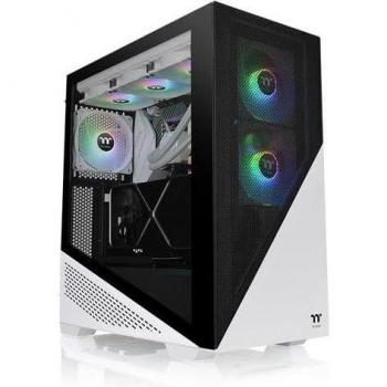 Thermaltake Divider 370 TG ARGB Snow E-ATX Mid-Tower Gaming Case - White