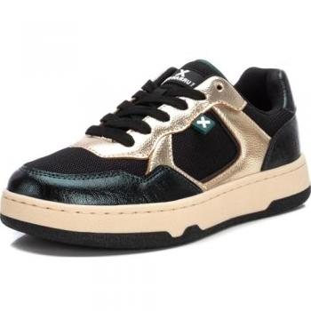 Zapatilla Deportiva de Mujer XTI 143489 Verde con Cordones y Detalles Metalizados Talla 38