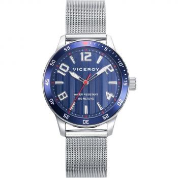 Viceroy Next Pack Cadete Reloj 401303-35 con Pulsera de Actividad Azul y Malla Milanesa en Acero