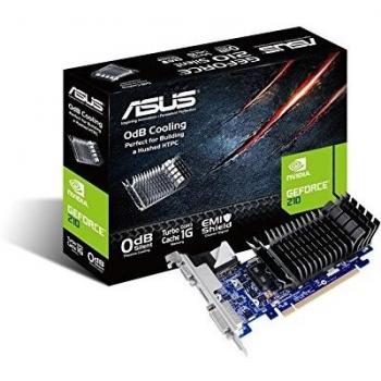 Asus 210-SL-TC1GD3-L - Tarjeta gráfica, NVIDIA GeForce 210, TurboCache 1GB, PCI Express 2.0