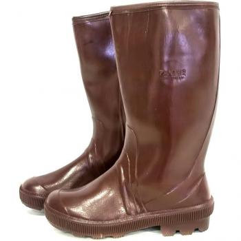 PANTER - Bota Ingenio PVC Marrón Talla 45 con Forro Interior y Cremallera