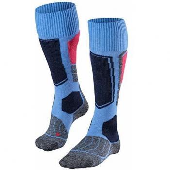 Falke SK1 Women's Knee-High Ski Socks with Maximum Cushioning in Blue (Size 41-42)