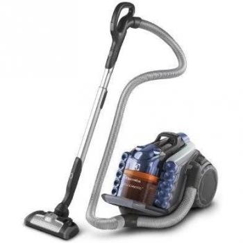 Electrolux UltraCaptic Origin - Aspirador sin bolsa multiciclónico con Tecnología Compact&Go, color azul metalizado
