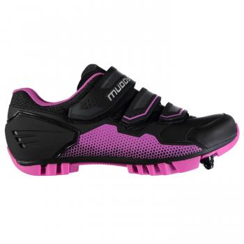 Muddyfox Mujer MTB100 Cycling Shoes Negro/Rosa 41