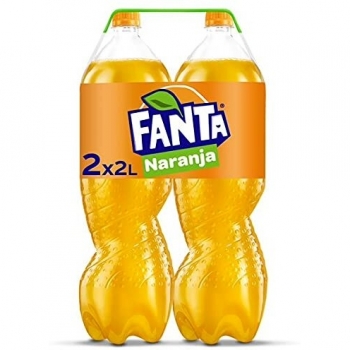 Fanta Refresco, con 8% Zumo de Naranja, 2 x 2000ml