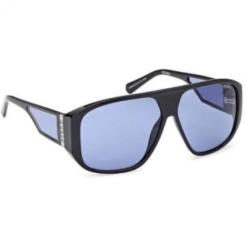Guess Polarized Sunglasses GU00135 Shiny Black Blue 61mm