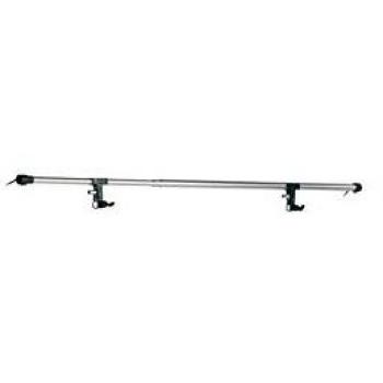 Manfrotto 272 - Barra telescópica para soporte de fondo fotográfico, plata