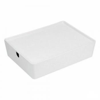 Caja Organizadora Apilable Confortime con Tapa 35 x 26 x 8,5 cm (8 Unidades)