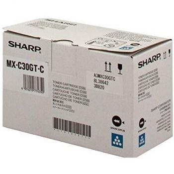 Cartucho de tóner original Sharp MXC30GTC Cian de alta calidad