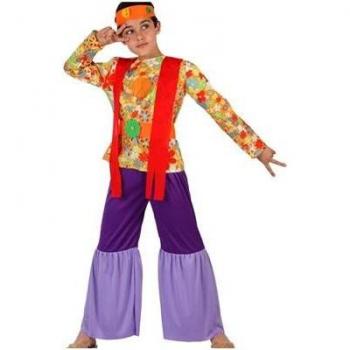 Disfraz de hippie para niño, talla 2, 5-6 años (Atosa - 6967)