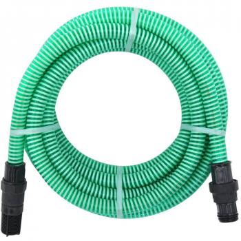Manguera de succión con conectores de PVC verde 26 mm 4 m