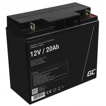 Green Cell AGM10 - Batería Recargable de Gel de Plomo ácido 12V 20Ah para Maquetas por Radio Control (RC)