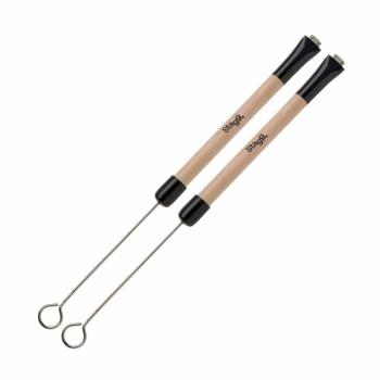 Stagg SBRU20 WM Telescopic Jazz Drum Brushes with Wooden Handles