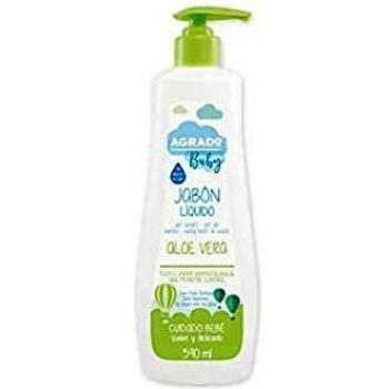 Gel de baño bebé, jabón líquido 590 ml gel de ducha infantil con aloe vera sin lágrimas antirritación - Agrado Baby