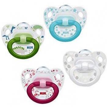 NUK - 2 Chupetes 0-6 Meses Silicona Nuk