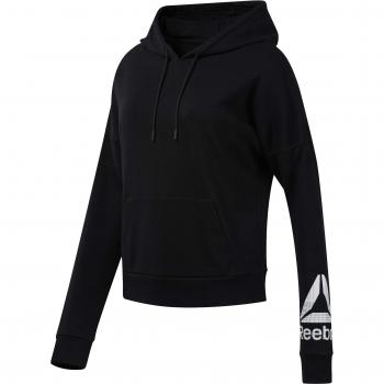 Reebok Wor Delta Hoody Sudadera, Mujer, Negro, M