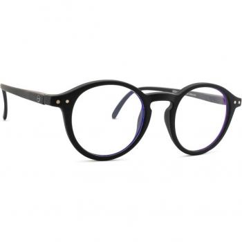 Izipizi Screen Junior #D Black - Gafas de luz azul para niños de 5 a 10 años, forma pantos en color negro