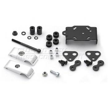 SW-MOTECH - Soporte GPS para manillar antisacudida Nonshock Para manillar Ø 28 mm. Plateado. Cepillado.