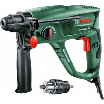 Bosch Martillo perforador PBH 2100 SRE, Adaptador SDS, tope de profundidad, empuñadura adicional, maletín, 550 W