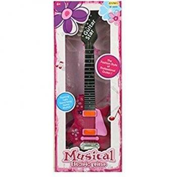Alfabest - Guitarra eléctrica, color rosa