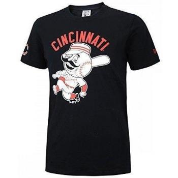 New Era Ne96466Fa16 Mlb Batters Tee Cinred - Camiseta manga corta-Línea Cincinnati Reds para hombre, color negro, talla XXL