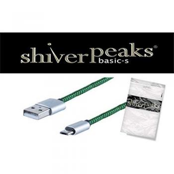 Cable USB 2.0 Nylon Verde 0.90 m - USB-A Macho a USB Micro B