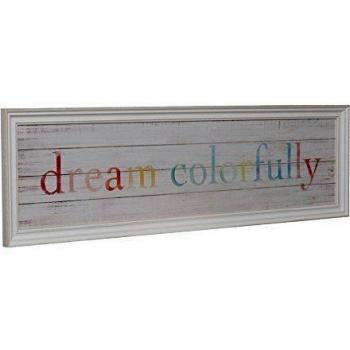 GAD MT-1614 - Cuadro impreso con mensaje Dream Colorfully