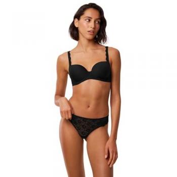 Sostén con Aros Triumph Amourette Padded Negro Talla 85C - Con Encaje y Microtouch, Transpirable para Mujeres