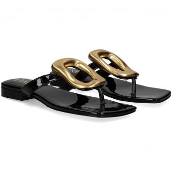 EXE Sandalias Planas Mujer - Negro Talla 38